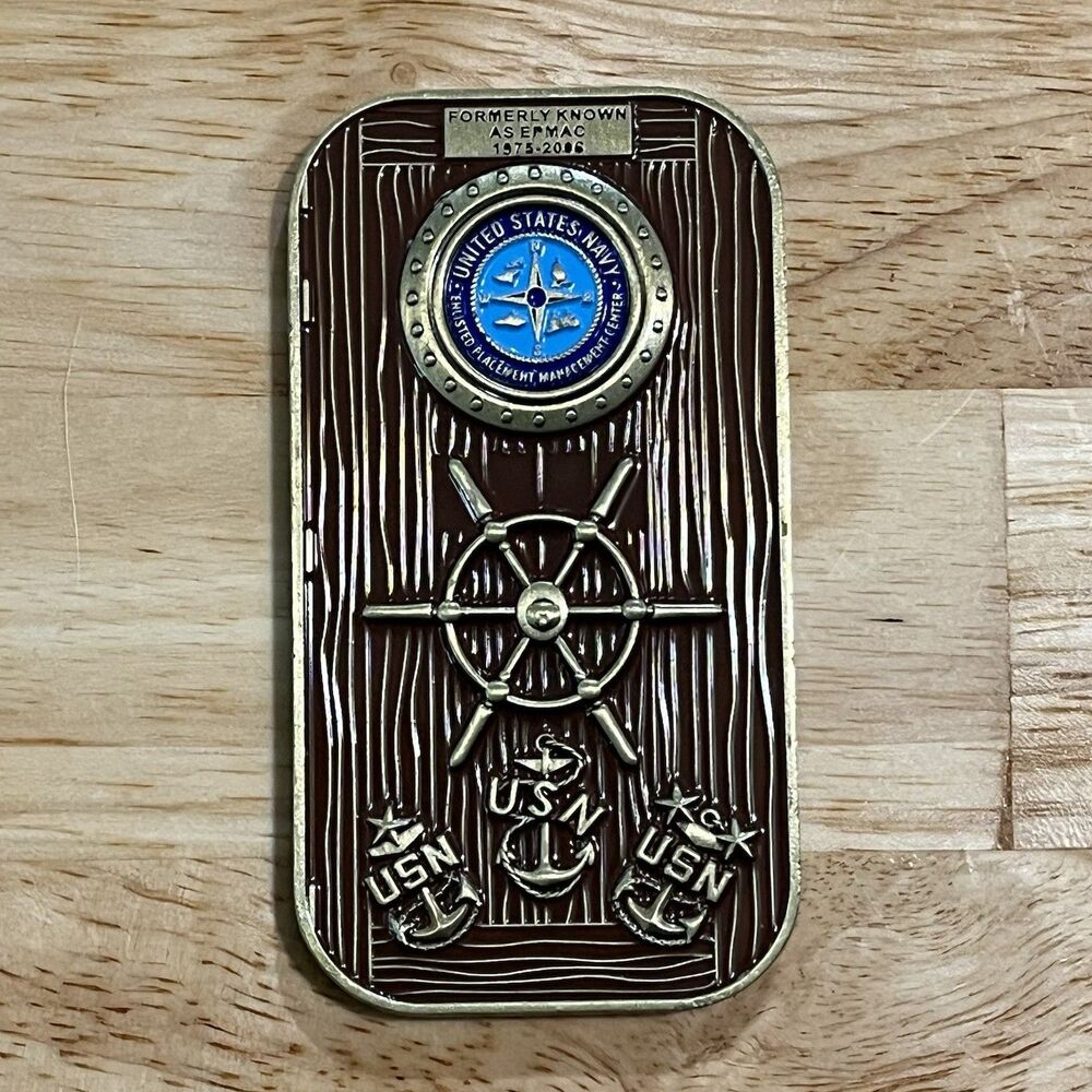 Challenge Coin US Navy USN Personnel Command Plate EPMAC PERS-4013